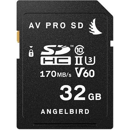Picture of Angelbird 32GB AV Pro UHS-II SDHC Memory Card