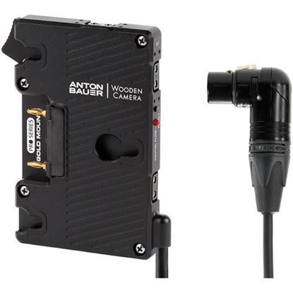 Picture of Wooden Camera Pro Gold Mount (4pin XLR Right Angle)